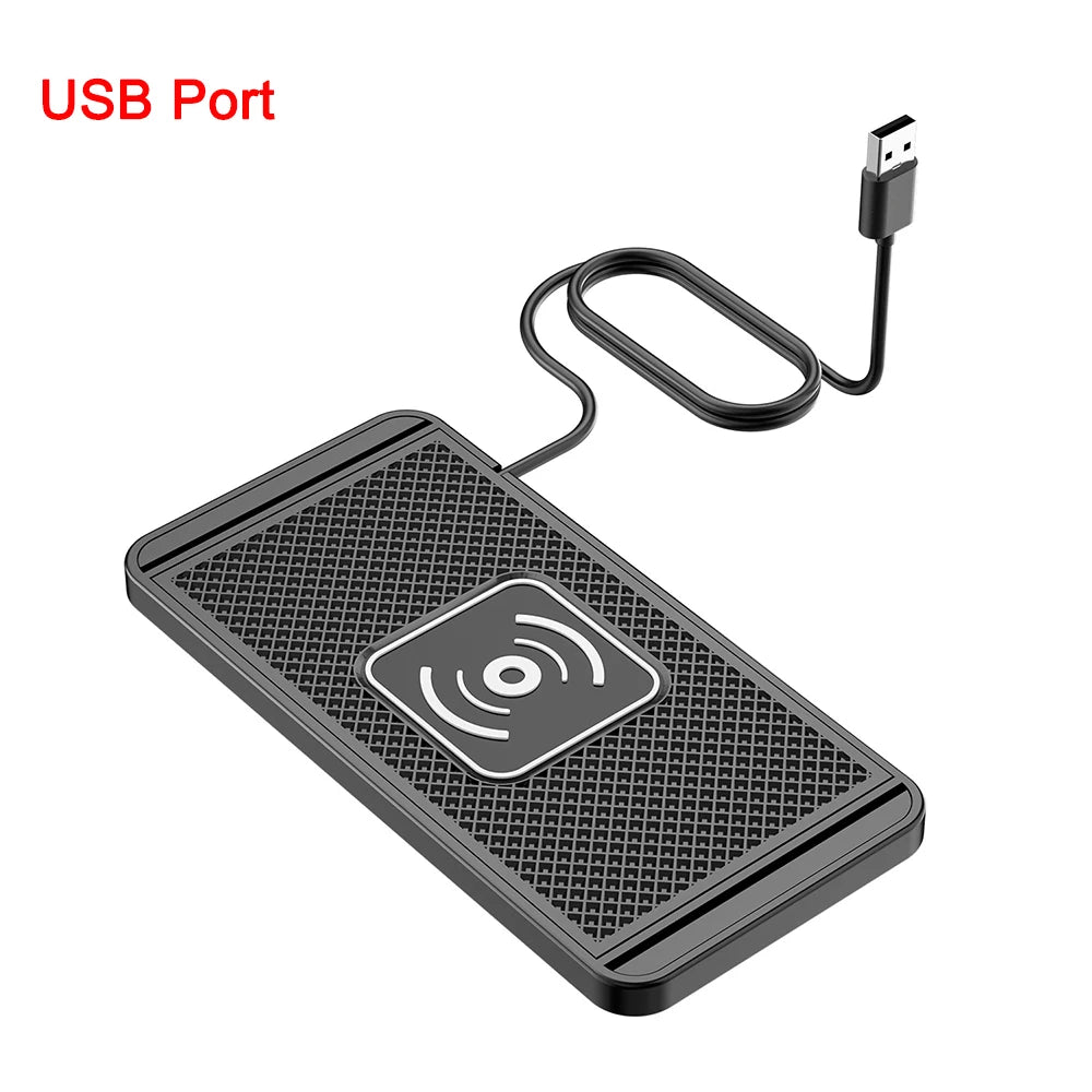 MagSafe Wireless Car Charger – Non-Slip Silicone Fast Charging Pad