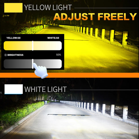 XTRABEAM 3-Color LED Headlight Bulbs – APP Control, Mini Turbo Cooling, 3000K/4300K/6000K