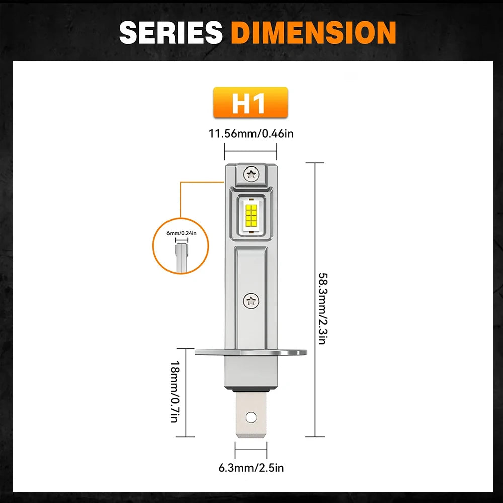 XTRABEAM Nano Series LED Headlights – Ultra Bright 6500K, CANBUS, Plug & Play
