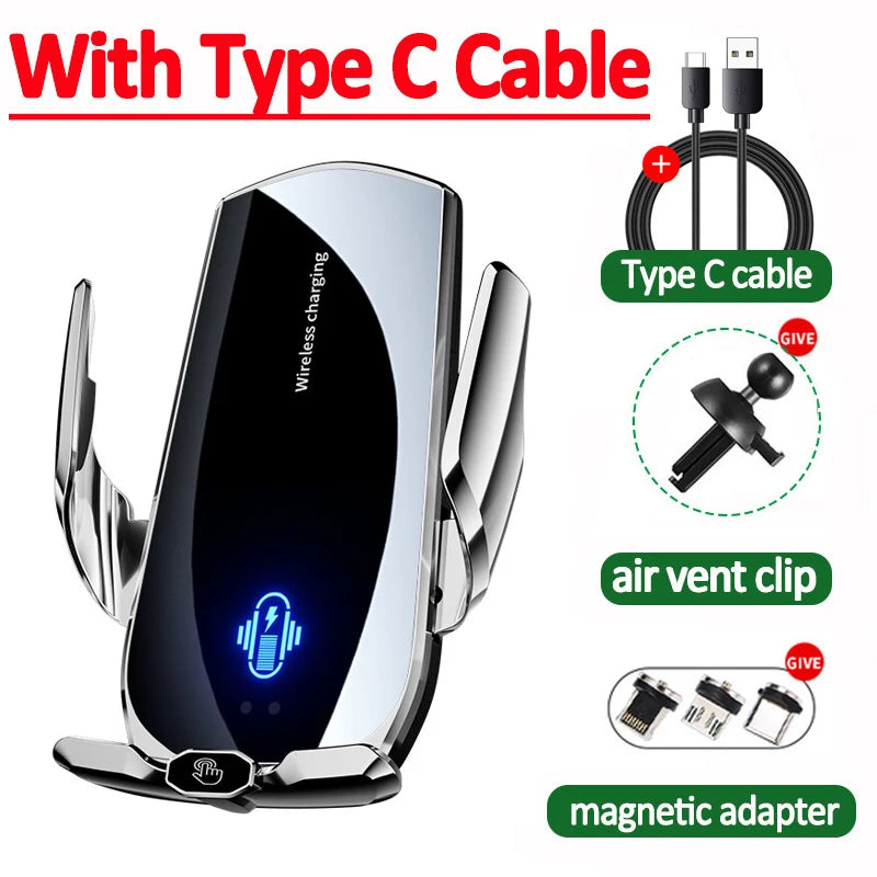 100W Magnetic Wireless Charging Car Mount