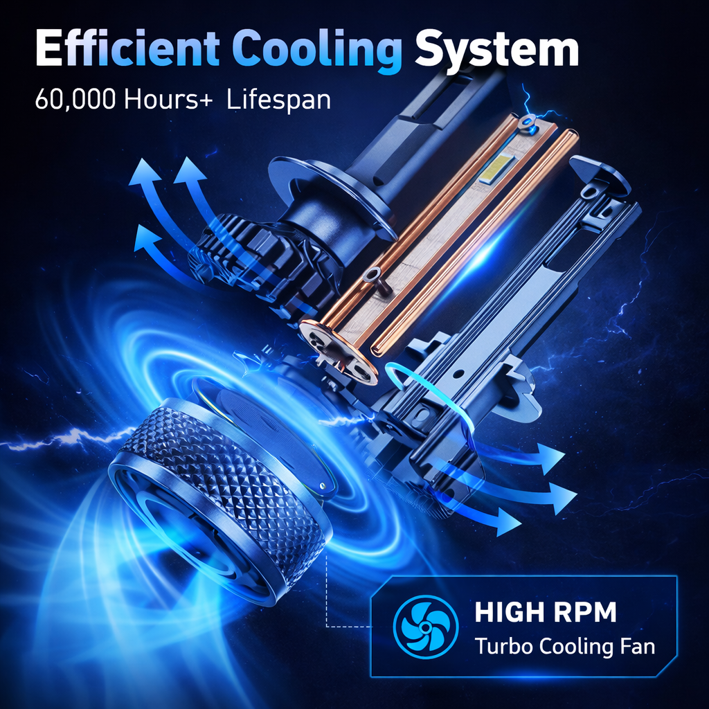 H11 / H8 / H9 LED Headlight Bulb – XTRABEAM ELITE Series (Pair)