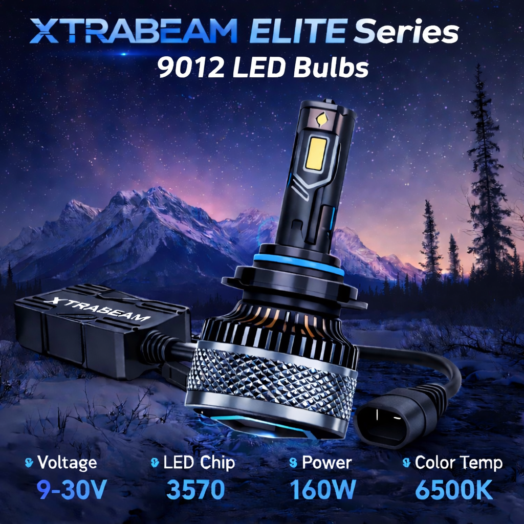 9012 LED Headlight Bulb – XTRABEAM ELITE Series (Pair)