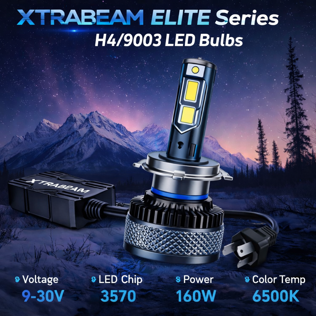 H4 / 9003 / HB2 LED Headlight Bulb – XTRABEAM ELITE Series (Pair)