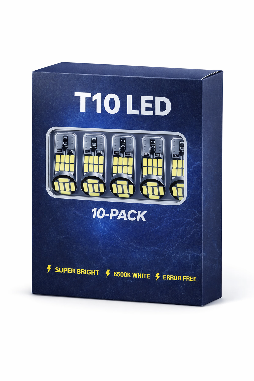 T10 LED 10 Pack – Multi‑Chip Projector Series