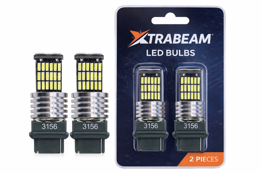 3156 LED Bulbs (T25 / P27W) – Amber – Set of 2