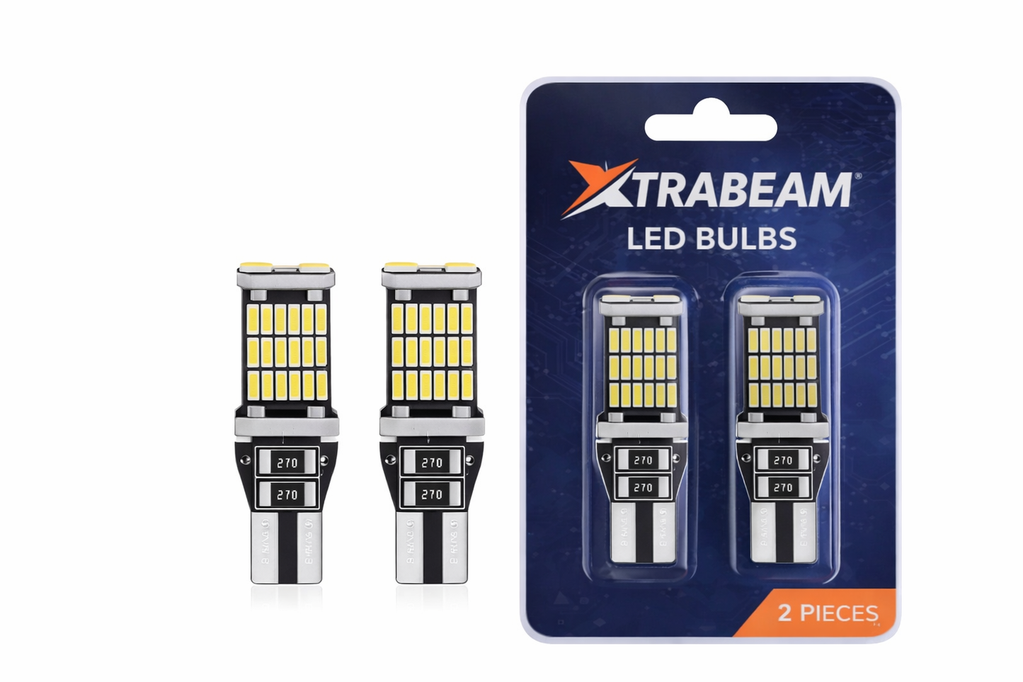 T15 LED Bulbs (W16W / 921) – White – Set of 2