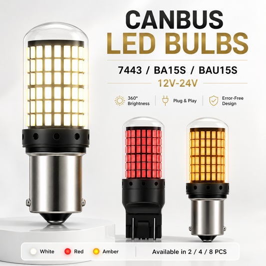 CANBUS LED Bulbs for Turn, Tail & Reverse Lights