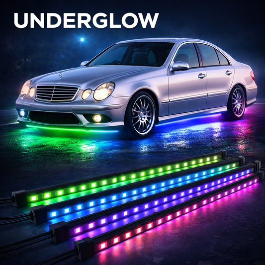 RGB LED Underglow Kit – 4PCS App Controlled Underbody Lights