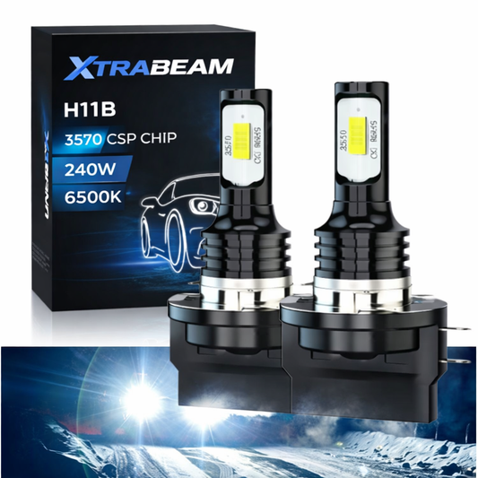 H11B LED Headlight Bulbs – 240W 3570 CSP Chip 6500K