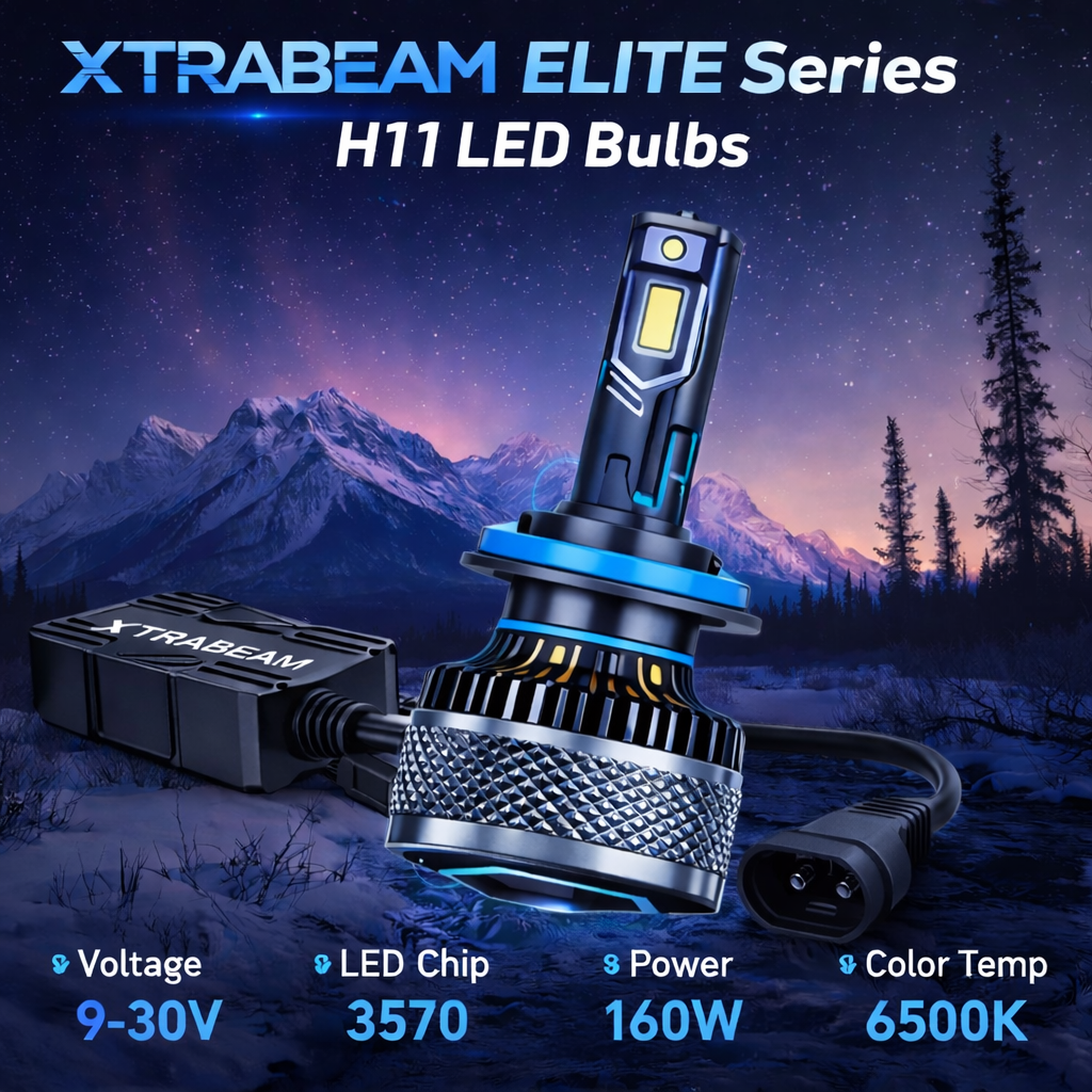 H11 / H8 / H9 LED Headlight Bulb – XTRABEAM ELITE Series (Pair)