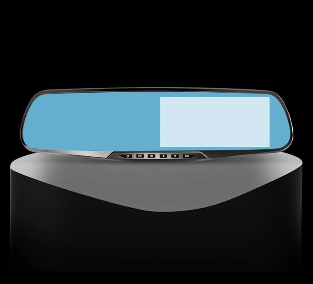 4.3" Rearview Mirror Dash Cam – 1080P Dual Lens Front & Rear DVR