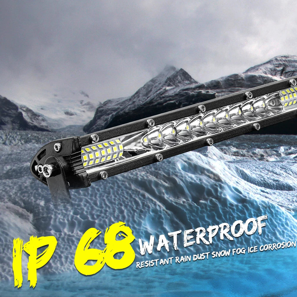 XTRABEAM Off-Road LED Light Bar – 12"–52" Spot + Flood Combo