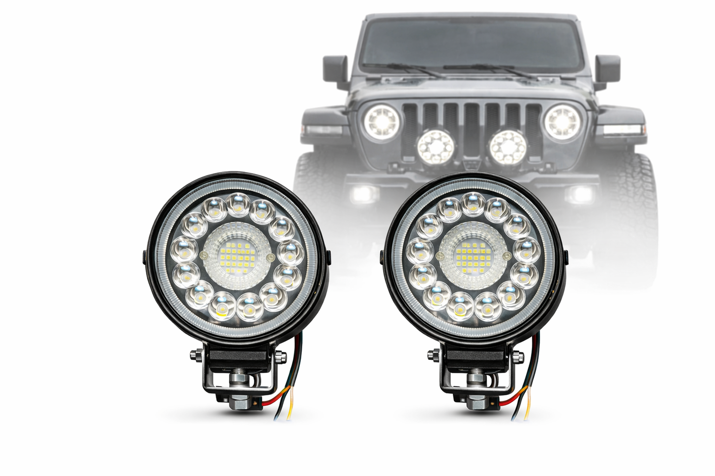 4 Inch Round LED Off Road Lights 2PC