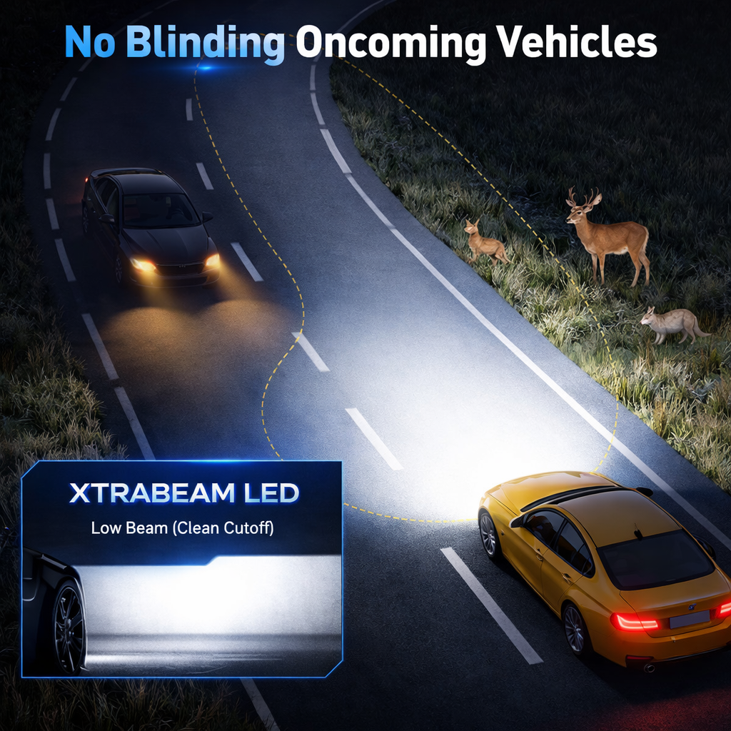 H13 / 9008 LED Headlight Bulb – XTRABEAM ELITE Series (Pair)