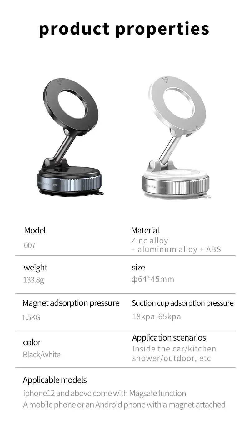 Foldable Magnetic Phone Mount – 360° Adjustable Holder