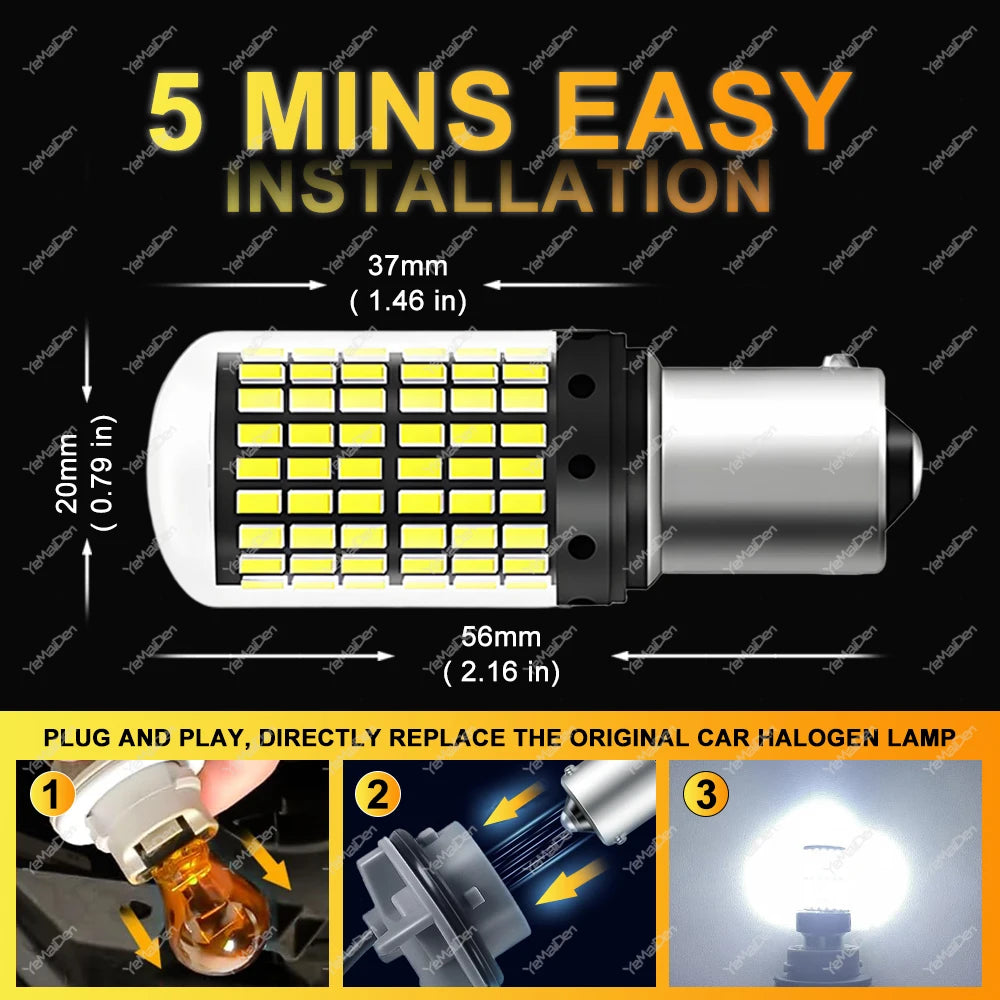 CANBUS LED Bulbs for Turn, Tail & Reverse Lights