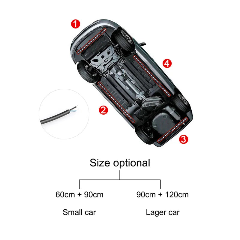 RGB LED Underglow Kit – 4PCS App Controlled Underbody Lights