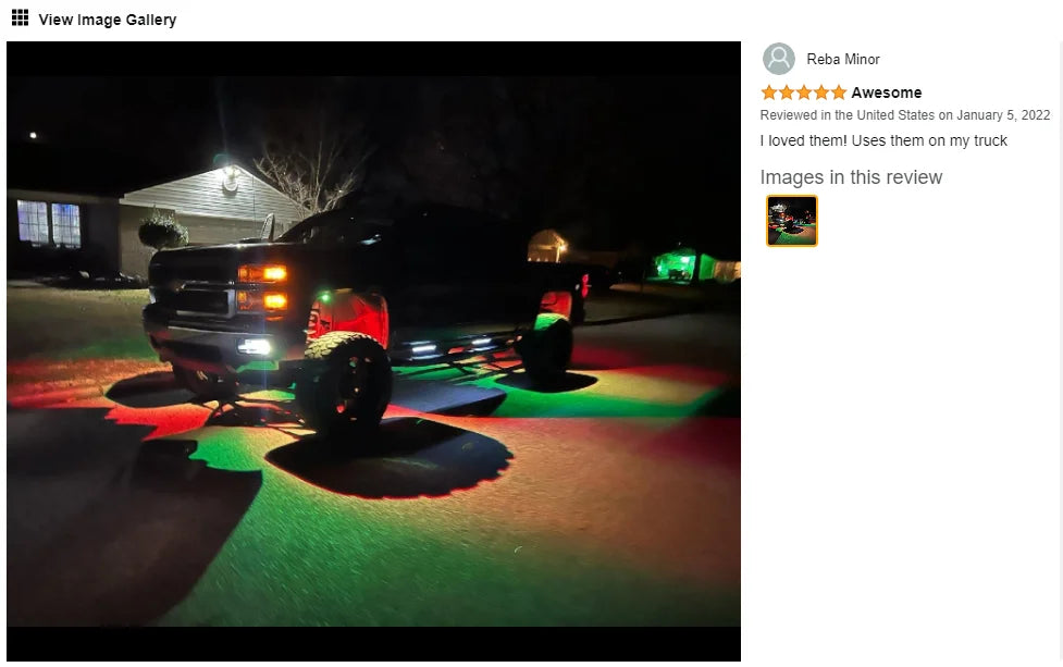 RGB LED Rock Lights – APP Controlled Music Underglow for Truck & SUV