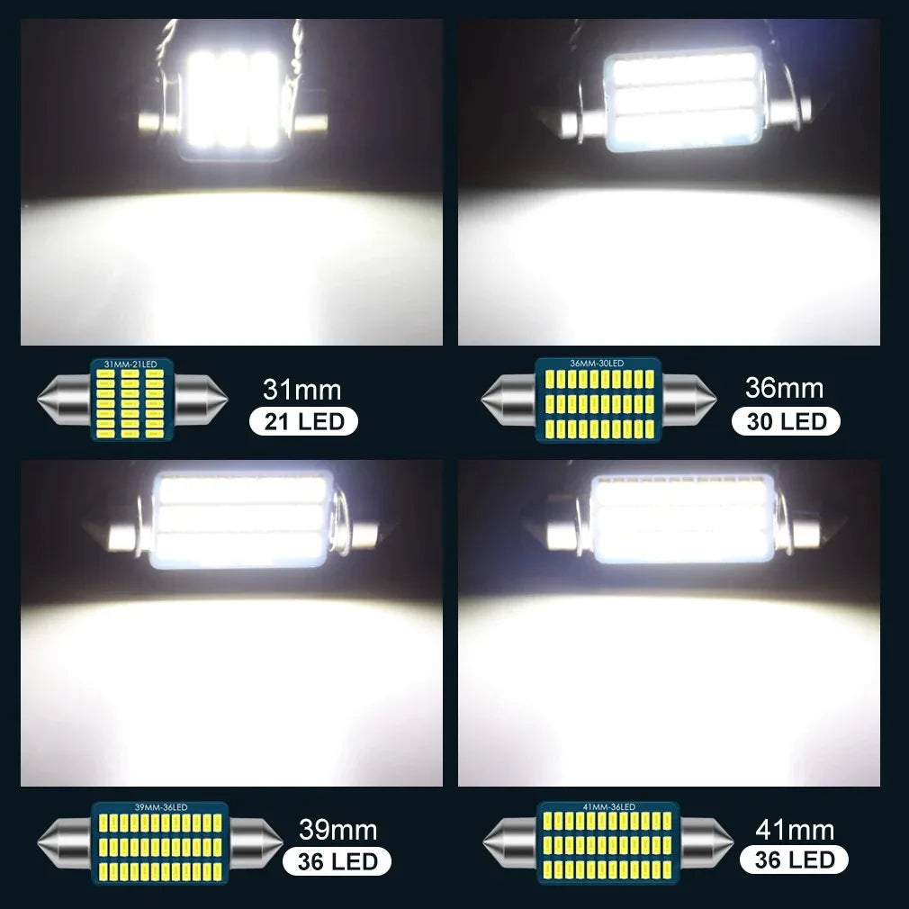LED Festoon 31mm 36mm 39mm 41mm interior lights Canbus LED Reading light Car Dome light License plate light