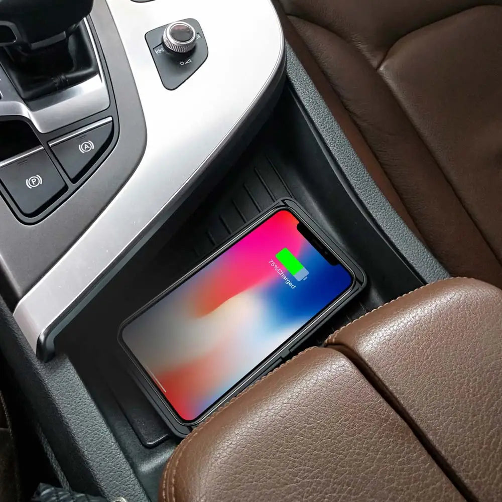MagSafe Wireless Car Charger – Non-Slip Silicone Fast Charging Pad