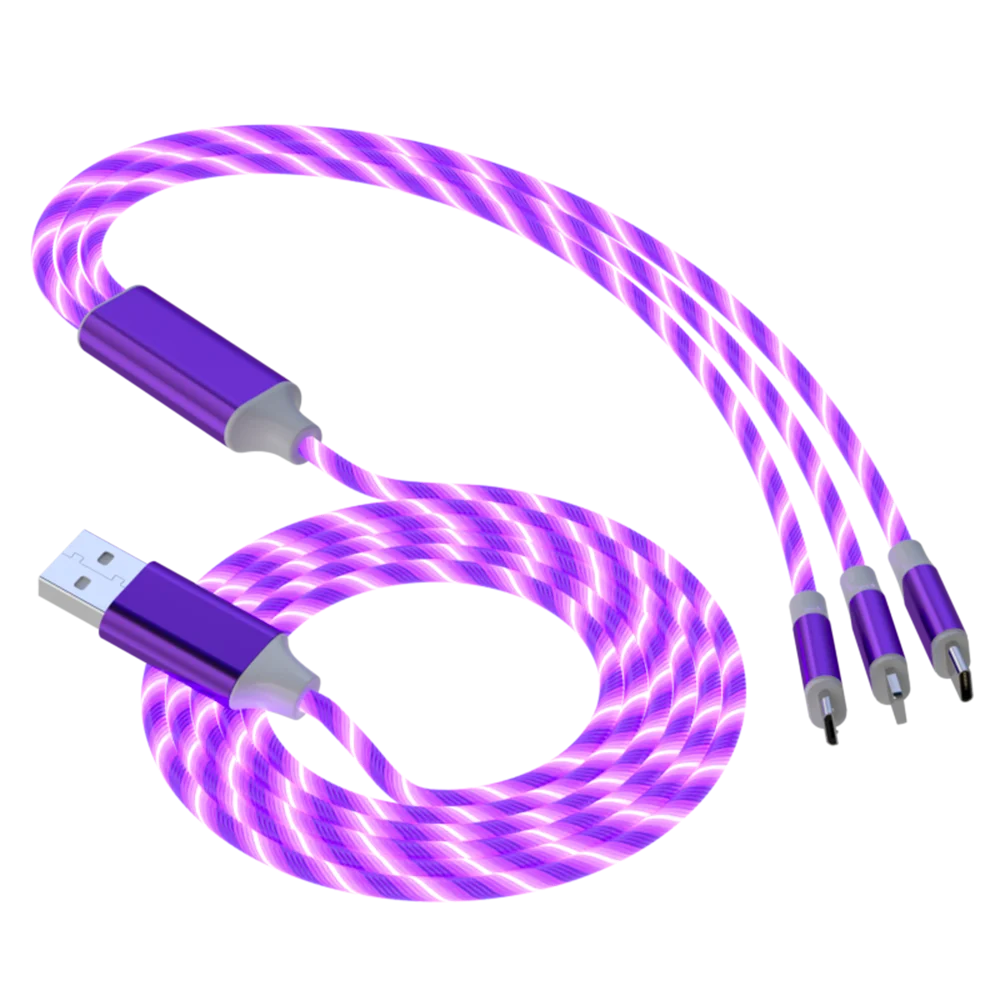 RGB 3-in-1 Fast Charging Cable – iPhone / Type-C / Micro USBch