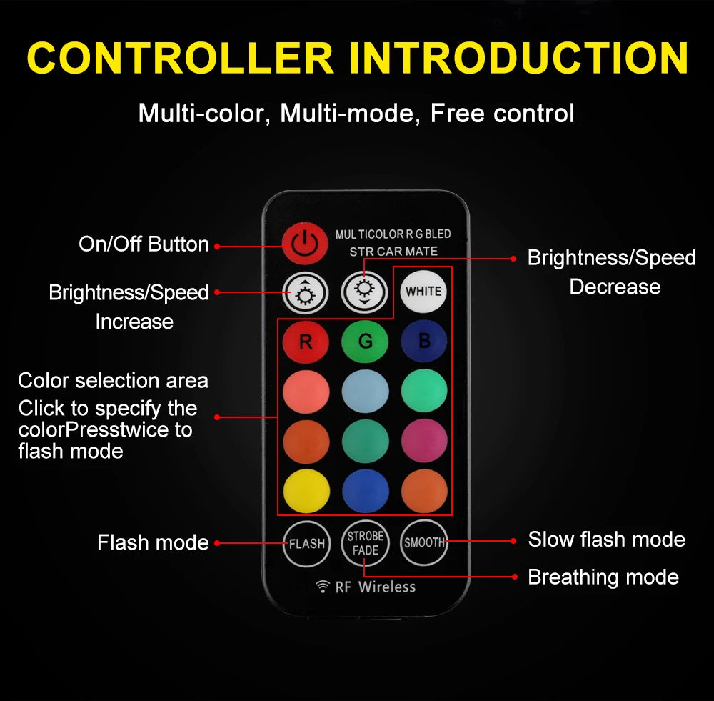 XTRABEAM RGB T10 LED Interior Lights – CANBUS Error-Free, Multi-Color Ambient Upgrade