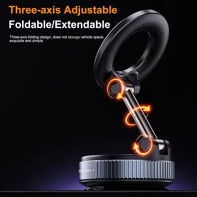Foldable Magnetic Phone Mount – 360° Adjustable Holder