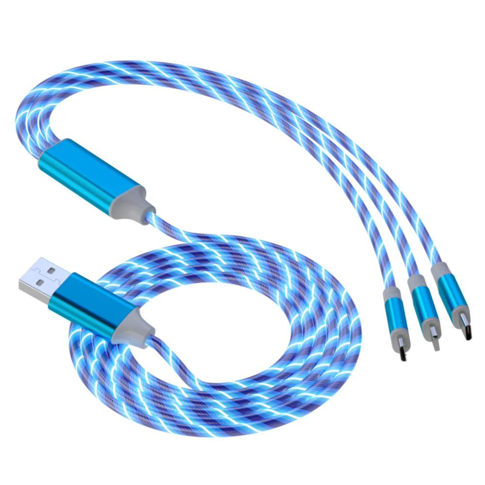 RGB 3-in-1 Fast Charging Cable – iPhone / Type-C / Micro USBch