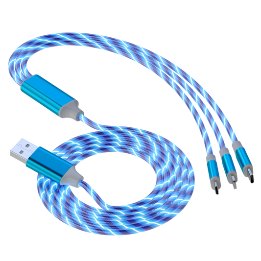 RGB 3-in-1 Fast Charging Cable – iPhone / Type-C / Micro USBch