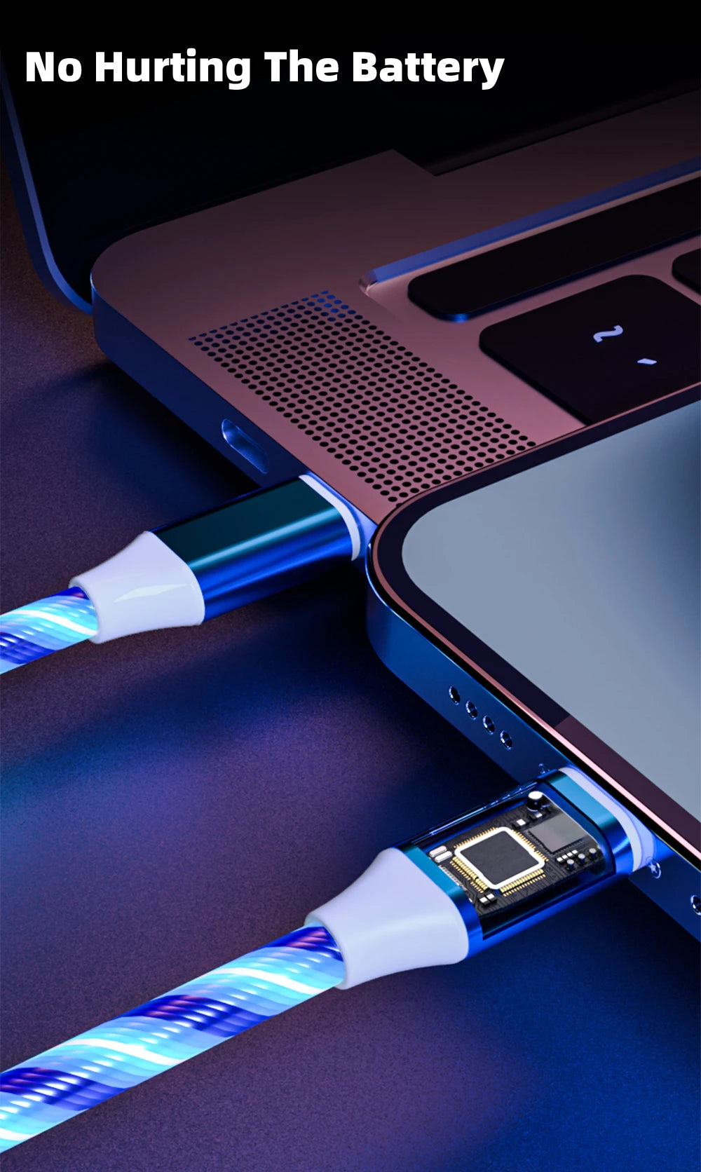 RGB 3-in-1 Fast Charging Cable – iPhone / Type-C / Micro USBch
