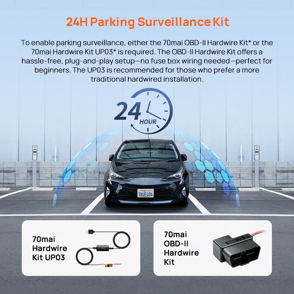 70mai M310 Plus Dash Camera – 2K 1440P, 143° Wide Angle, Parking Mode