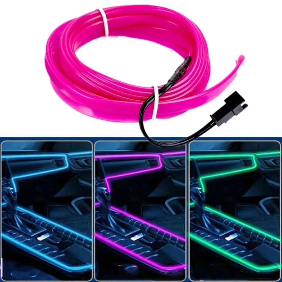 Flexible Fiber Optic Neon LED Light Strip – 1M / 2M / 3M / 4M / 5M Multicolor