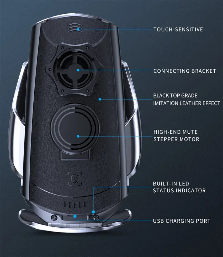 100W Magnetic Wireless Charging Car Mount