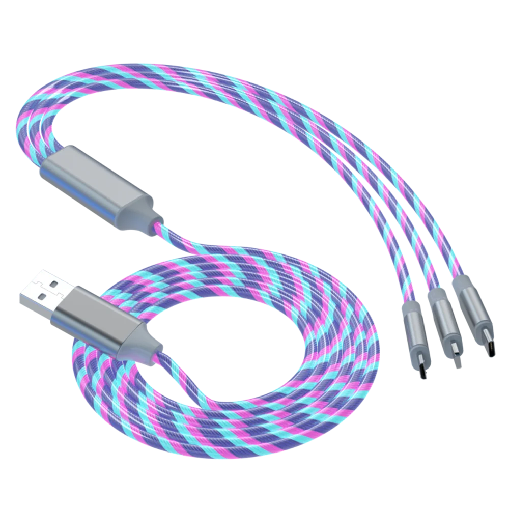 RGB 3-in-1 Fast Charging Cable – iPhone / Type-C / Micro USBch