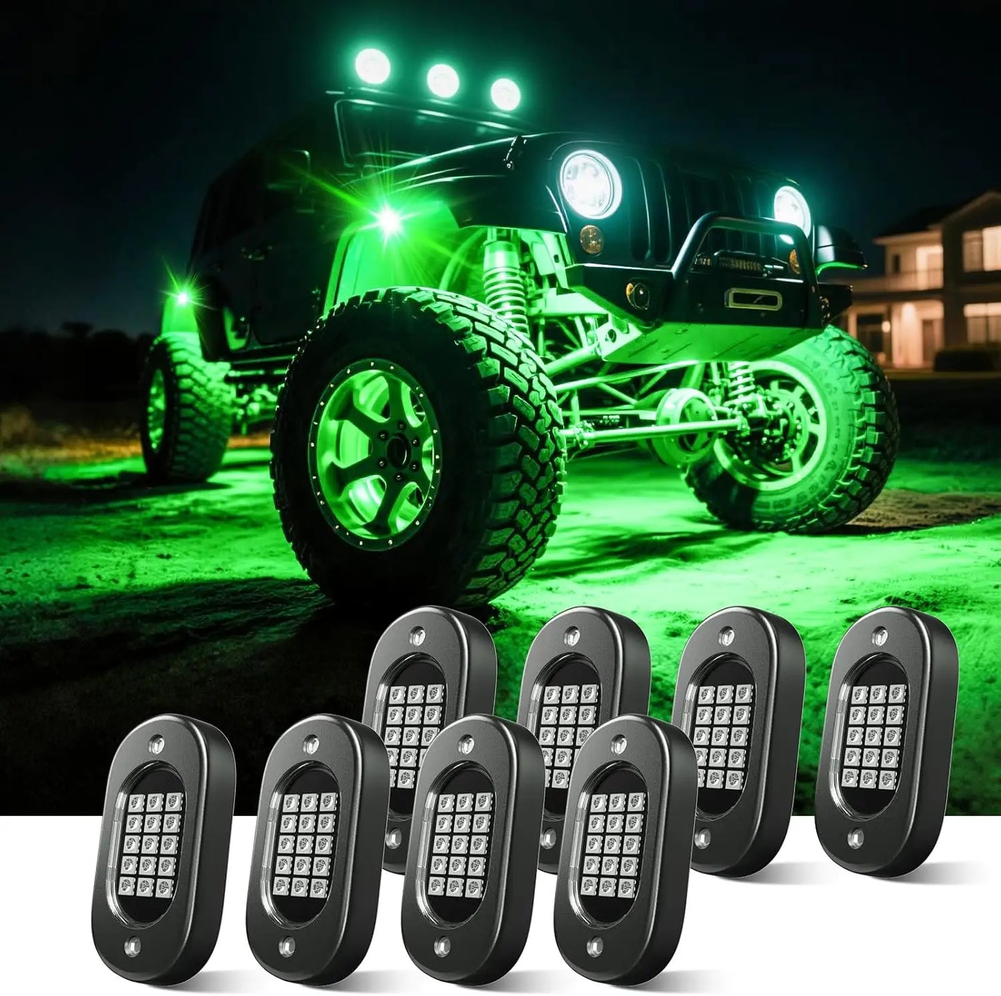 RGB LED Rock Lights – APP Controlled Music Underglow for Truck & SUV