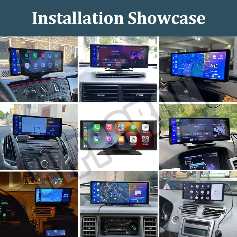 10.26" Smart Car Display – Wireless CarPlay, Android Auto, Bluetooth & USB
