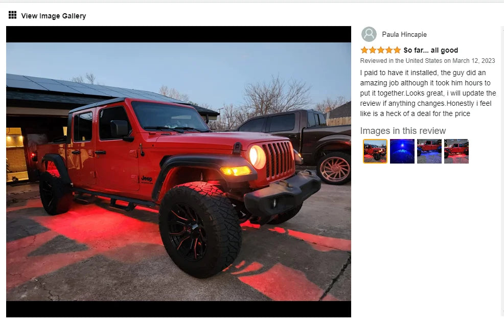 RGB LED Rock Lights – APP Controlled Music Underglow for Truck & SUV