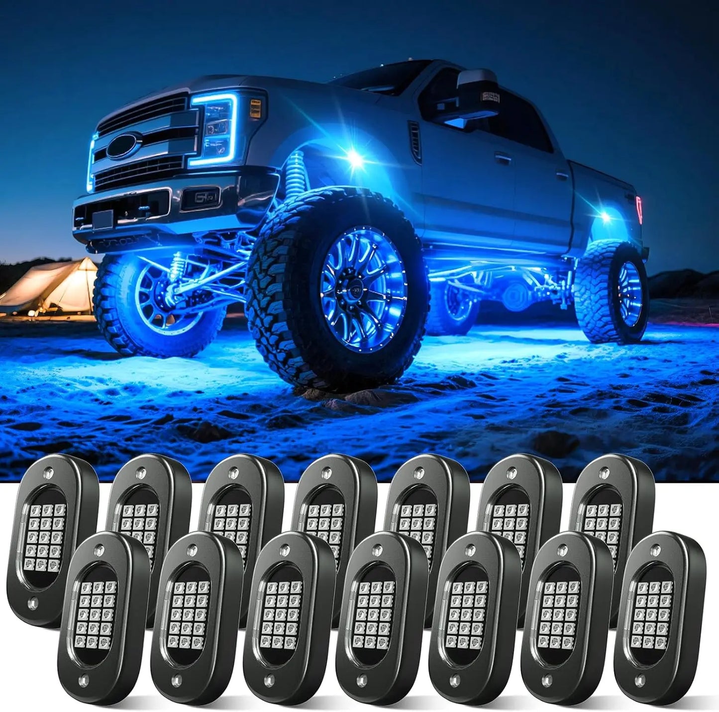 RGB LED Rock Lights – APP Controlled Music Underglow for Truck & SUV