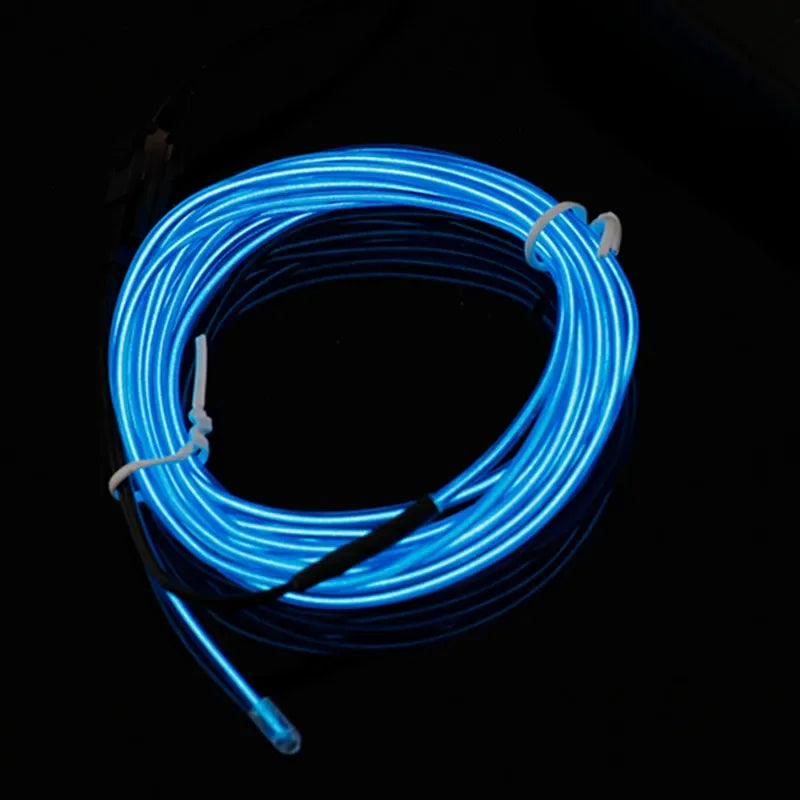 Flexible Fiber Optic Neon LED Light Strip – 1M / 2M / 3M / 4M / 5M Multicolor