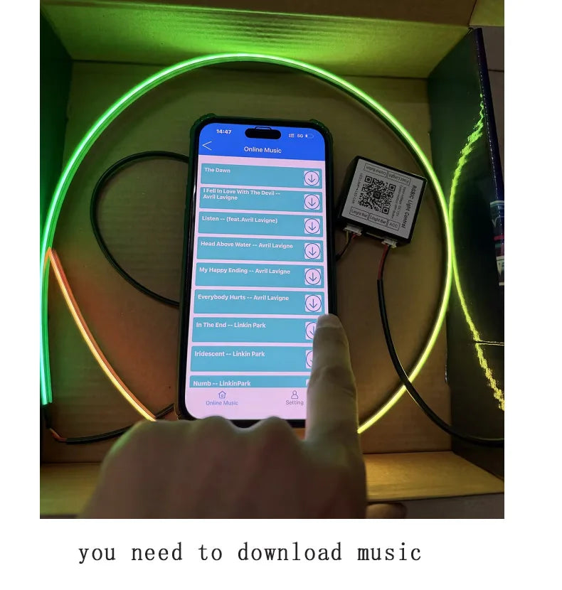 XTRABEAM RGB Acrylic Ambient Light Kit – 64 Colors, APP Control, Dual Zone Interior Upgrade (14/18-in-1)