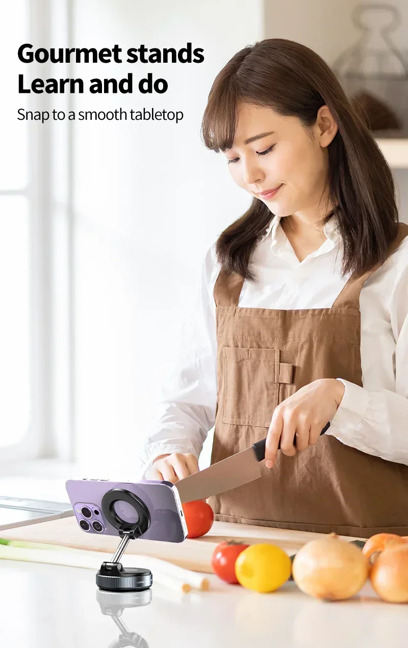 Foldable Magnetic Phone Mount – 360° Adjustable Holder