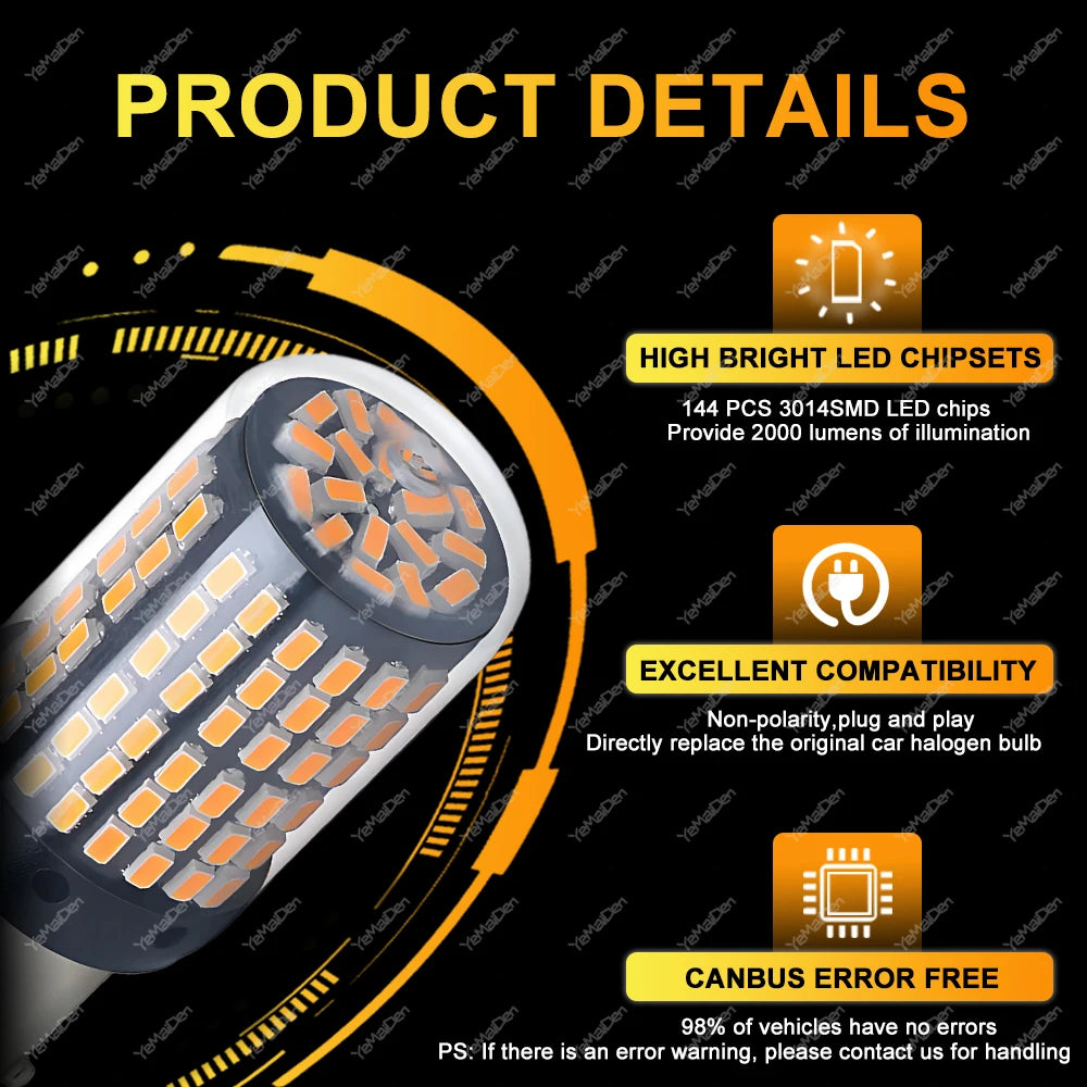CANBUS LED Bulbs for Turn, Tail & Reverse Lights