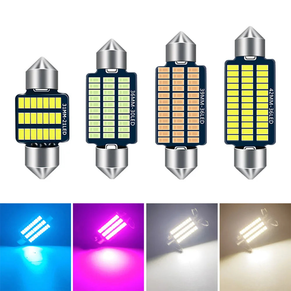 LED Festoon 31mm 36mm 39mm 41mm interior lights Canbus LED Reading light Car Dome light License plate light