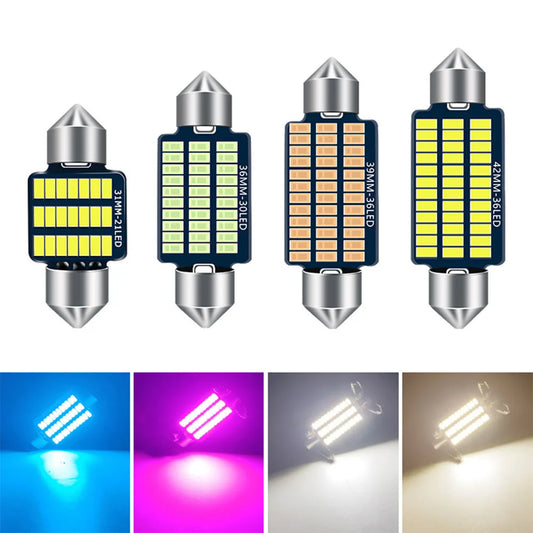 LED Festoon 31mm 36mm 39mm 41mm interior lights Canbus LED Reading light Car Dome light License plate light