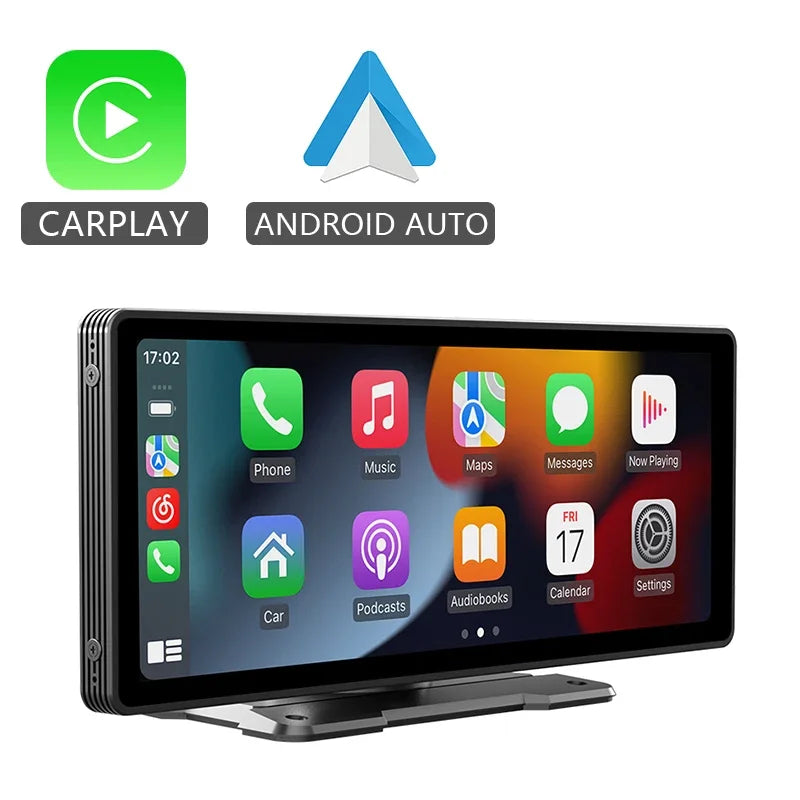 10.26" Smart Car Display – Wireless CarPlay, Android Auto, Bluetooth & USB