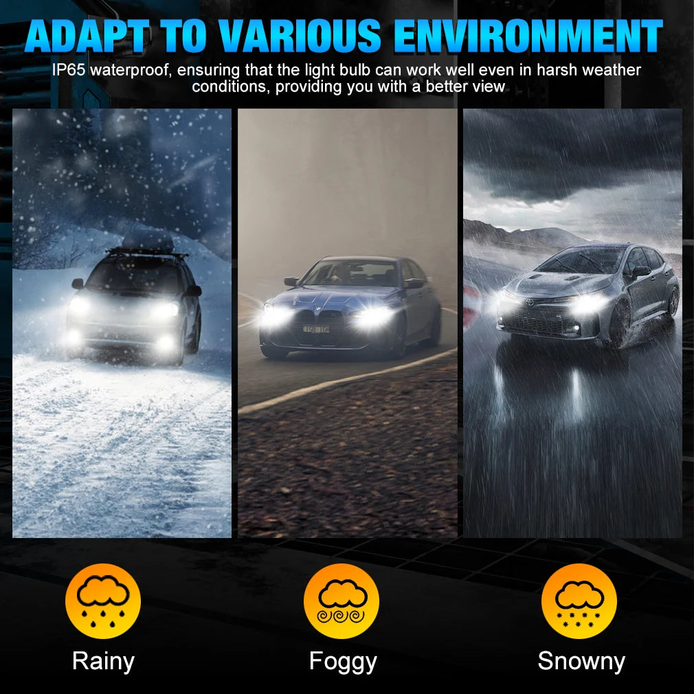 XTRABEAM Storm Series LED Headlight Bulbs – 6000K Cool White 60,000LM