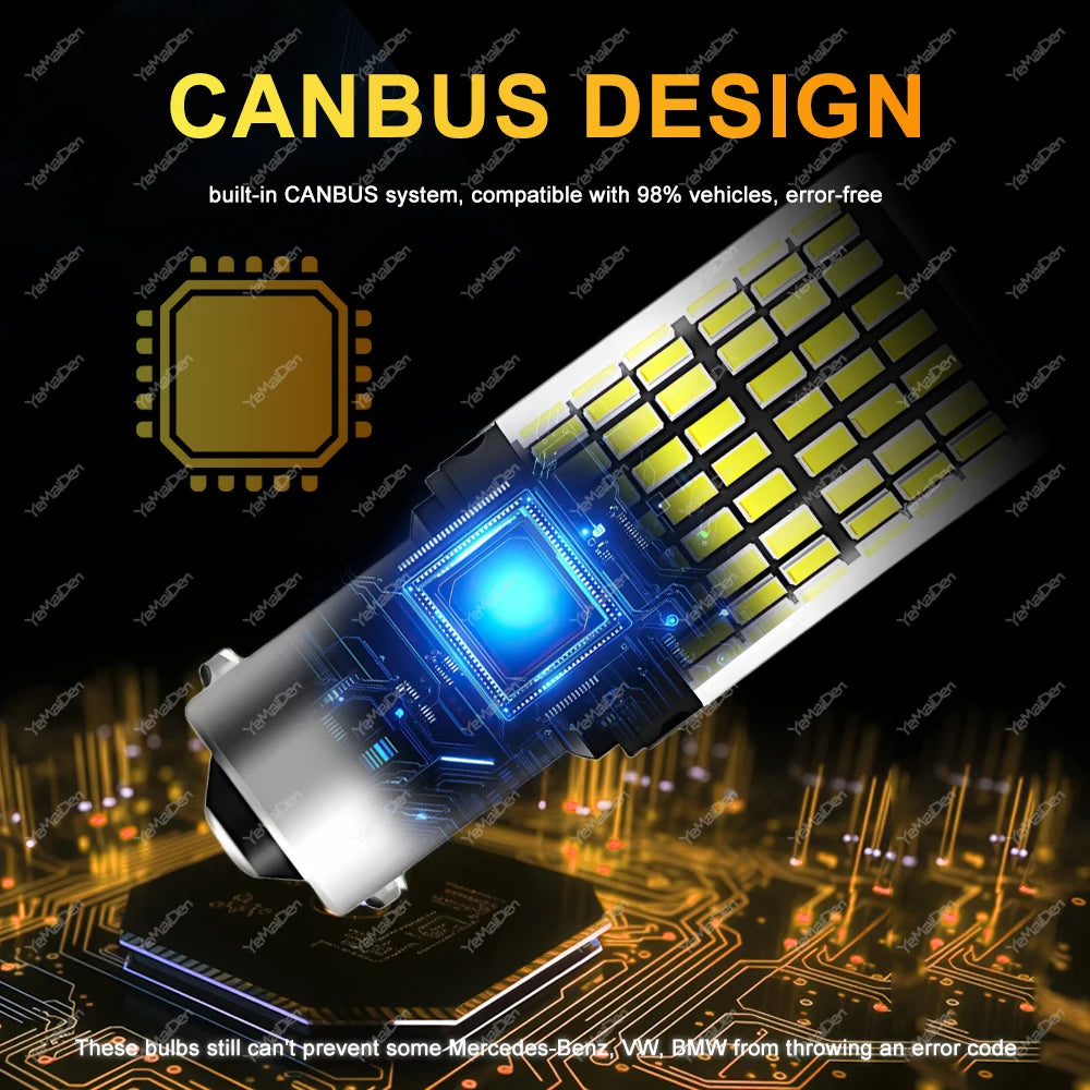 CANBUS LED Bulbs for Turn, Tail & Reverse Lights