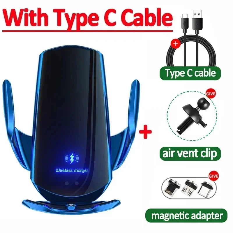 100W Magnetic Wireless Charging Car Mount