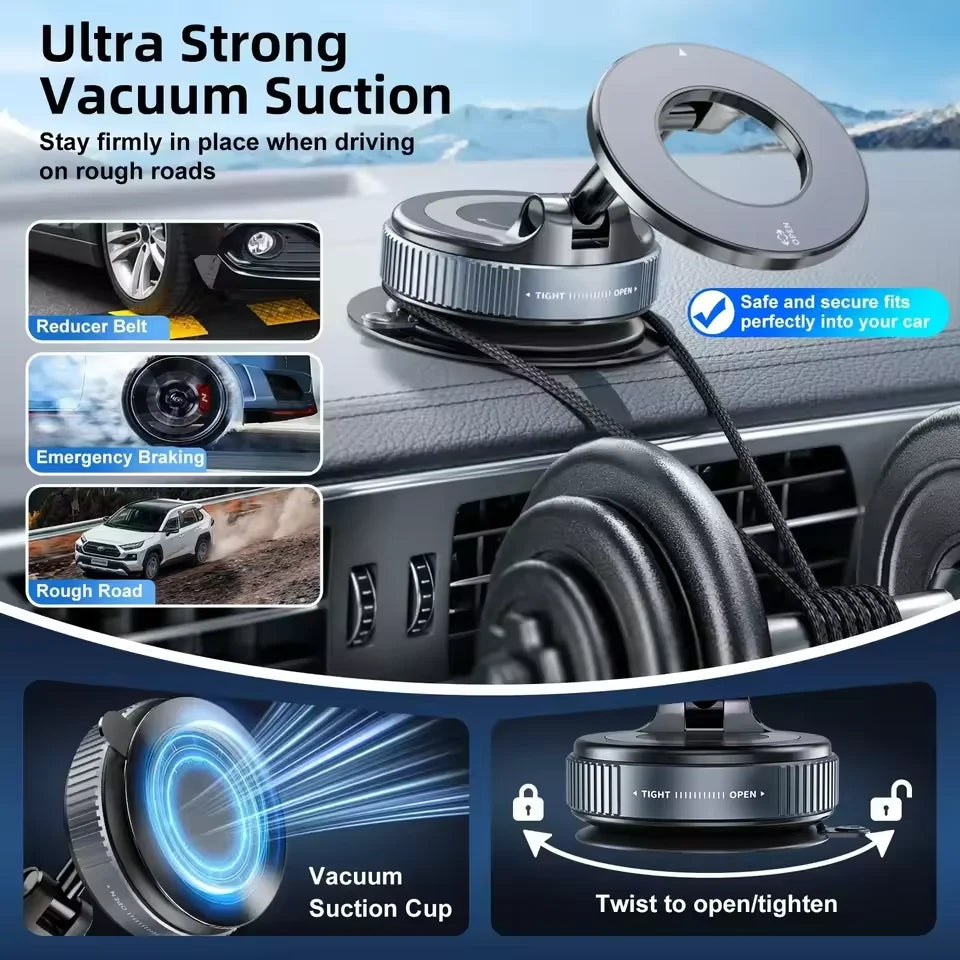 Foldable Magnetic Phone Mount – 360° Adjustable Holder
