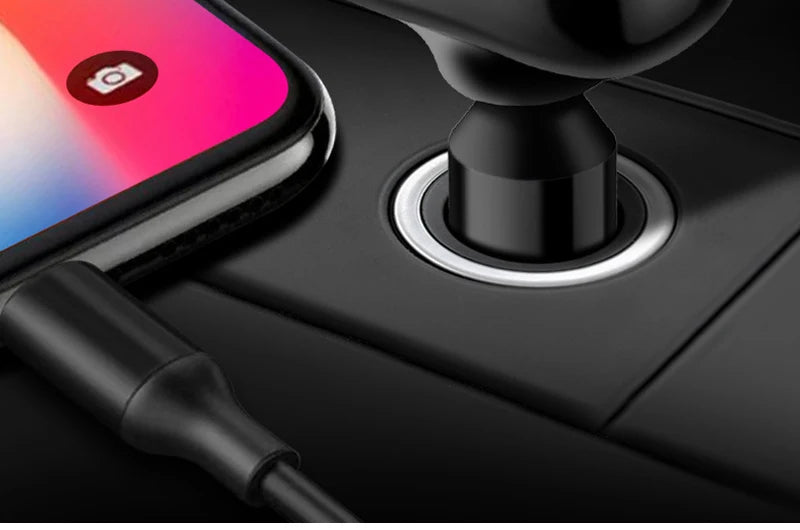 Fast Charging Car Charger Splitter – QC3.0 & USB-C PD with LED Display